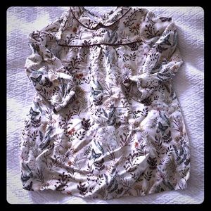 Zara Peter Pan collar butterfly dress